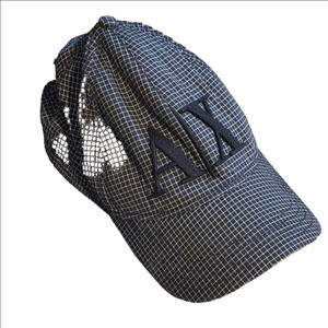 Armani Exchange Dark Grid Pattern Cap